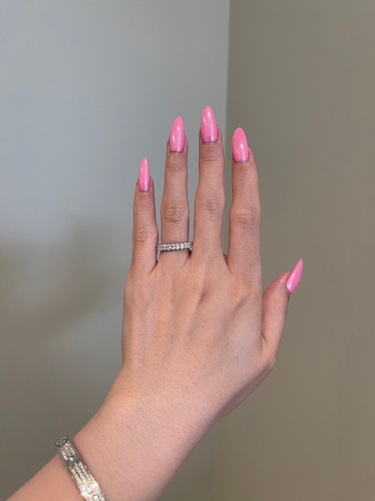 925 STERLING SILVER OVAL DIAMOND BAND BEST GIFT FOR GIRL FRIEND