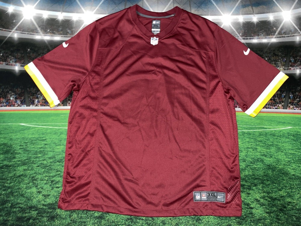 Washington Redskins Commanders Nike On-Field Authentic Maroon Jersey Size 3XL Pre-Owned Game-Ready