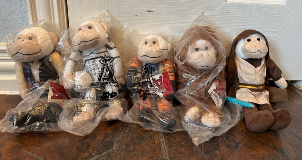 Star Wars MLB Los Angeles Angels Rally Monkeys Lot 2016 SGA Collectors