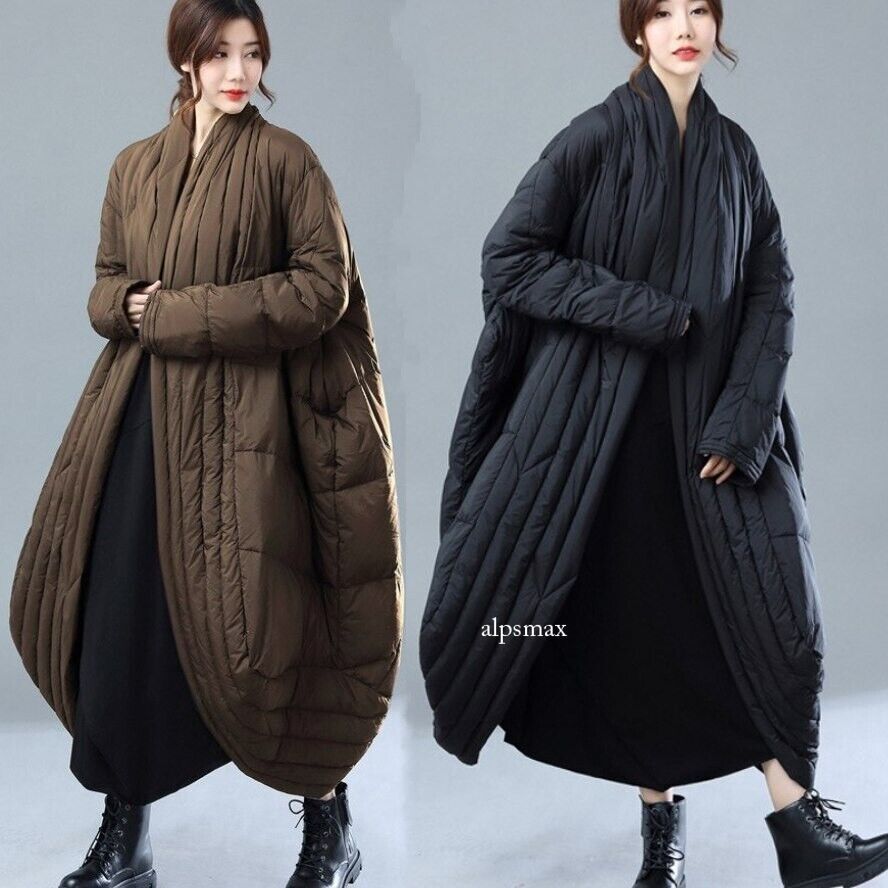 Winter Oversize Duck Down Parka - Warm Long Coat for Women
