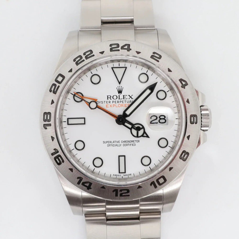 2010 Mint Rolex Explorer II Polar 42mm Steel White Dial Watch