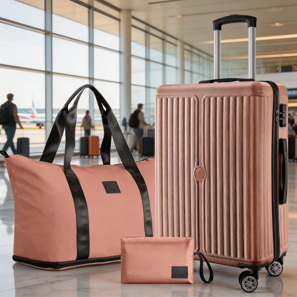 Luggage Sets 3 Piece ABS+PC Hardside Lightweight Carry on Luggage 20'' Suitcase