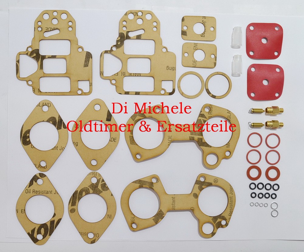 2x 38 Dcoe 25 Weber Carburetor Kit, Maintenance, Gasket, Service, Fiat 2300, B.