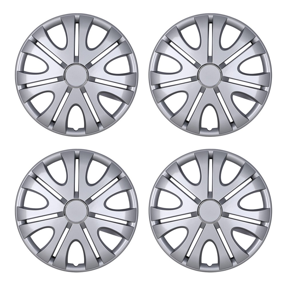14 Inch Snap-On Wheel Covers Full Hubcaps Set of 4 for R14 Chevy Toyota