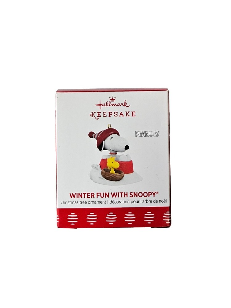 Peanuts Snoopy Winter Fun 2017 Hallmark Keepsake Ornament 20th Edition