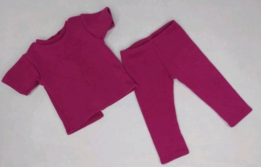 Pleasant Company 1995 American Girl Magenta Top & Pant Mix Match Outfit