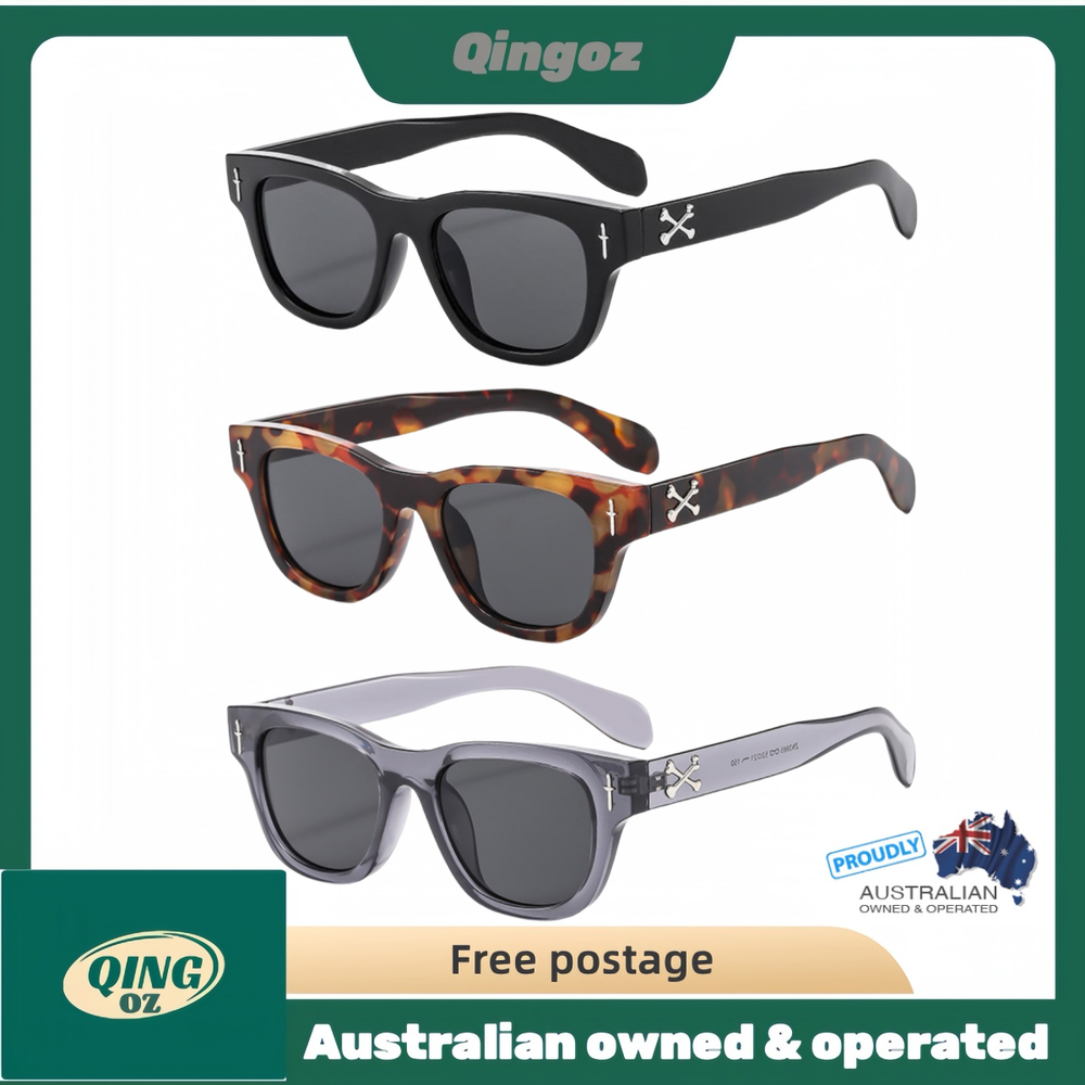 Men's Women's Fashion Square Vintage Retro Sunglasses UV400 Protection