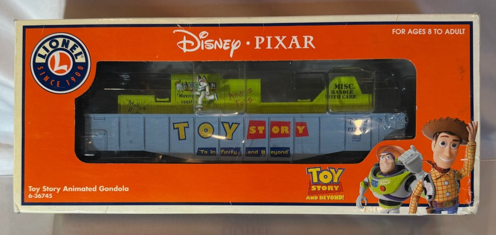 🚂Rare Lionel 6-36745 Toy Story Animated Gondola🚂