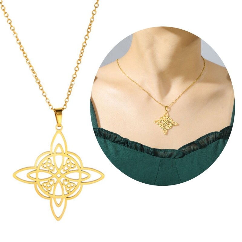 Stainless Steel Bracelets Simple CelticKnot Pendant Necklace Earring