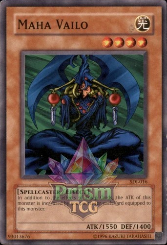 Maha Vailo SDJ-016 Yu-Gi-Oh Rare Limited Edition Trading Card
