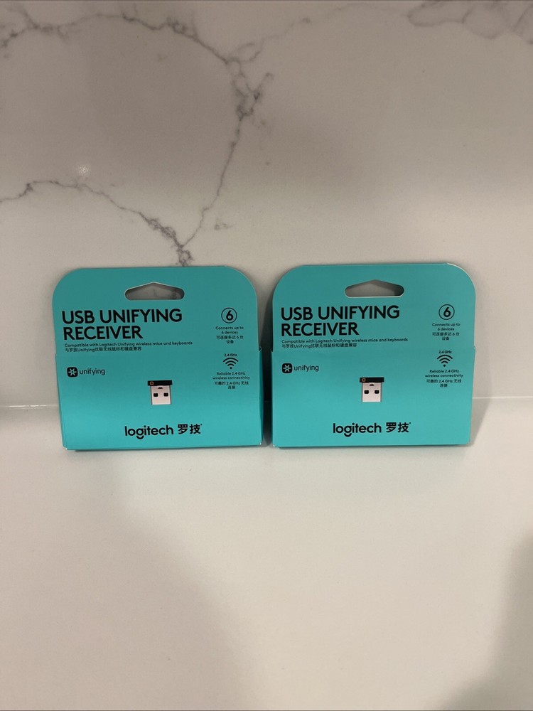 Logitech USB Unifying Receiver - 2 Pack, Opened Box, Brand New, Authentic
