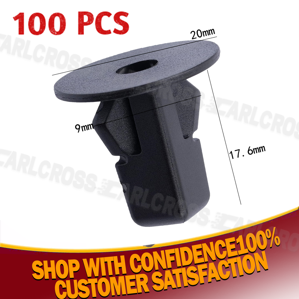 8x8.2mm Car Fastener Clips for Toyota Bumper Inner Fender Push Rivets