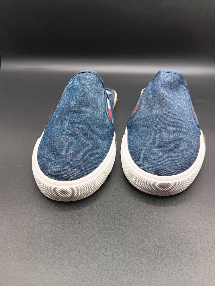 Tommy Hilfiger Shoes Womens 9 M Frank Mule Espadrille Sneakers Blue Canvas Flats