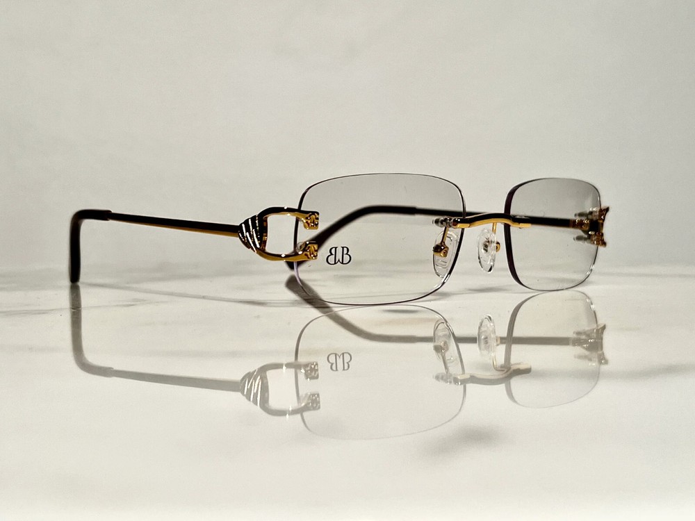 Bonano Venician Gold Eyeglasses Sunglasses Frame Silver Cartier Gaultier