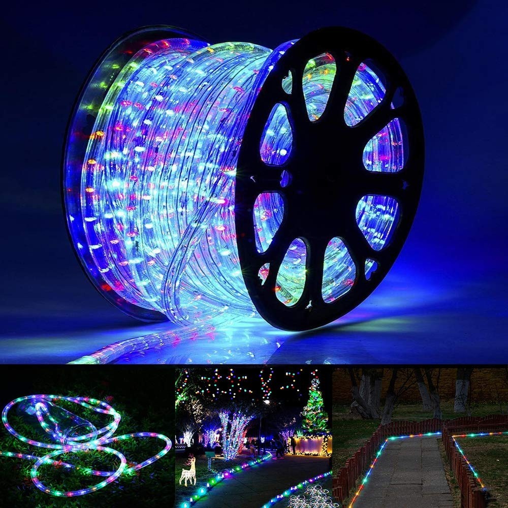 Toodour Christmas Rope Lights Outdoor, 98ft 720 LED Tube String Lights, 8 Mod...