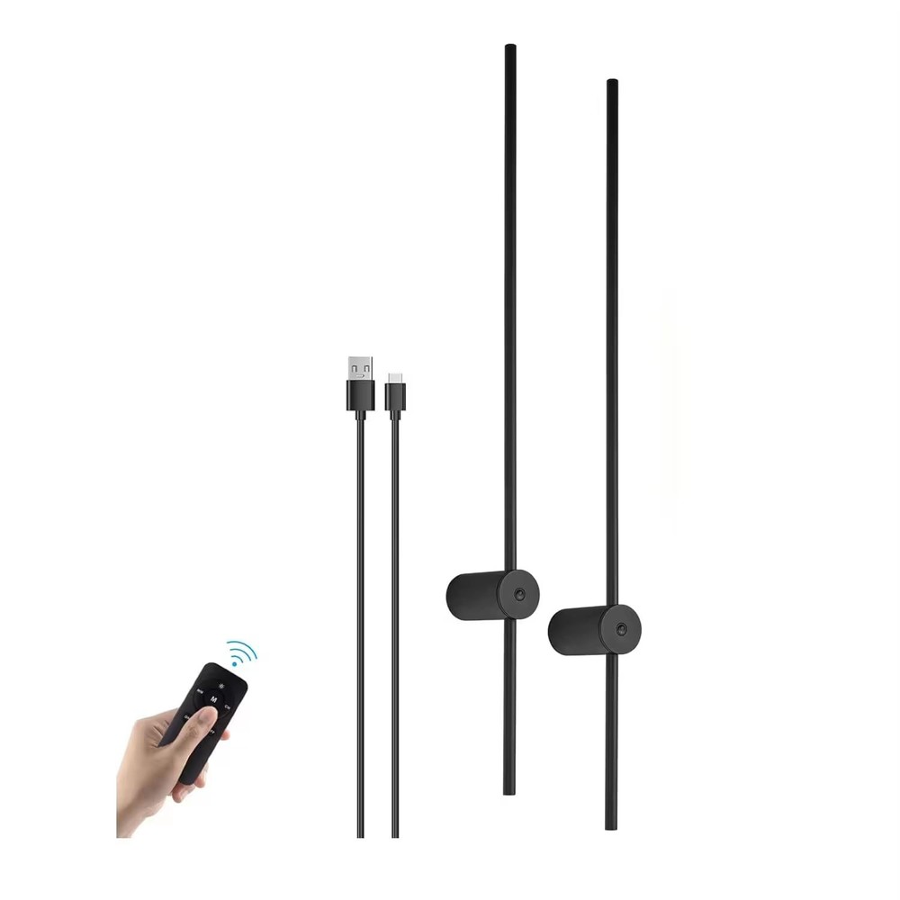 40-Inch Rechargeable LED Wall Sconce 18 Color Modes 3000K-6000K Cordless Lighting