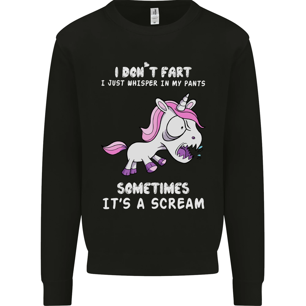 Unicorn I Dont Fart Funny Farting Farter Mens Sweatshirt Jumper
