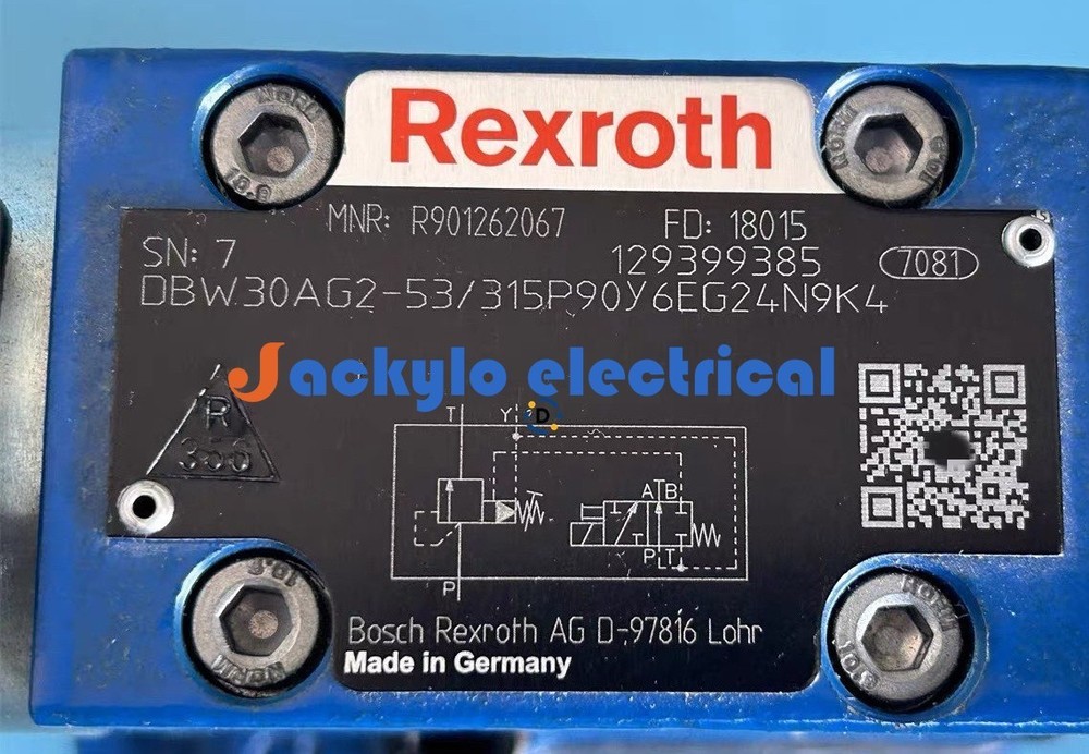 New Rexroth R901262067 DBW30AG2-5X/315P90Y6EG24N9K4 Pilot operated relief valve