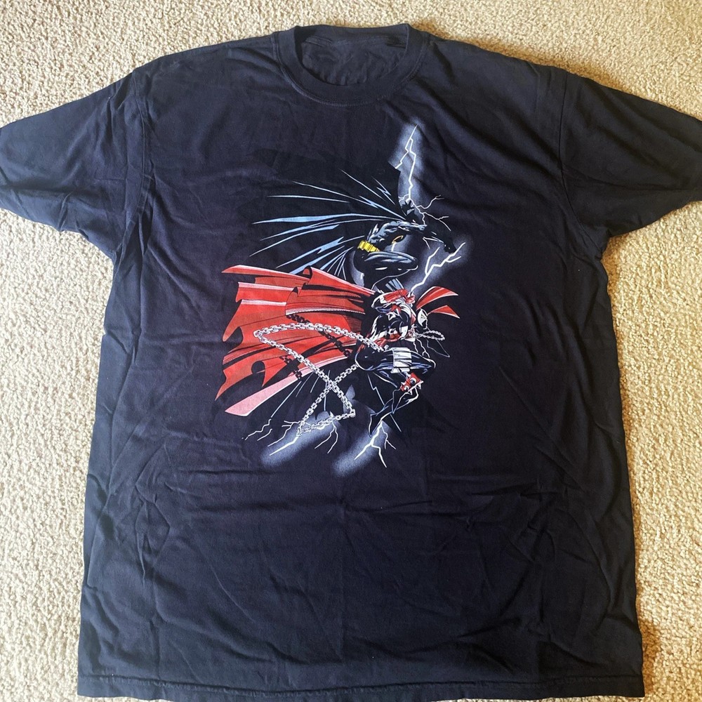 90s Spawn vs Batman Todd McFarlane Image Comics Tee Size S-5XL Reprint