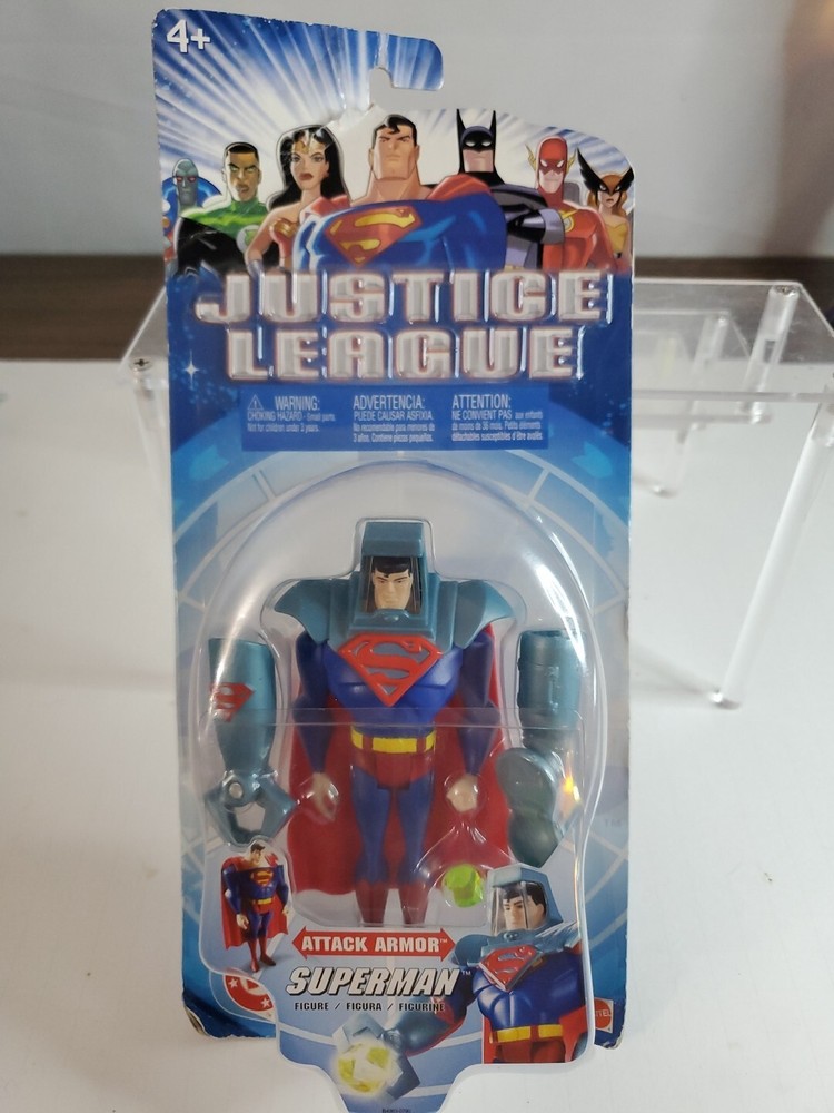 2003 Justice League Attack Armor Superman Action Figure Mattel