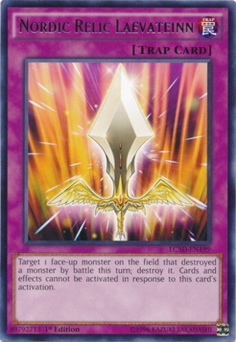 Nordic Relic Laevateinn - LC5D-EN199 - Rare - 1st Edition x1 - Lightly Played