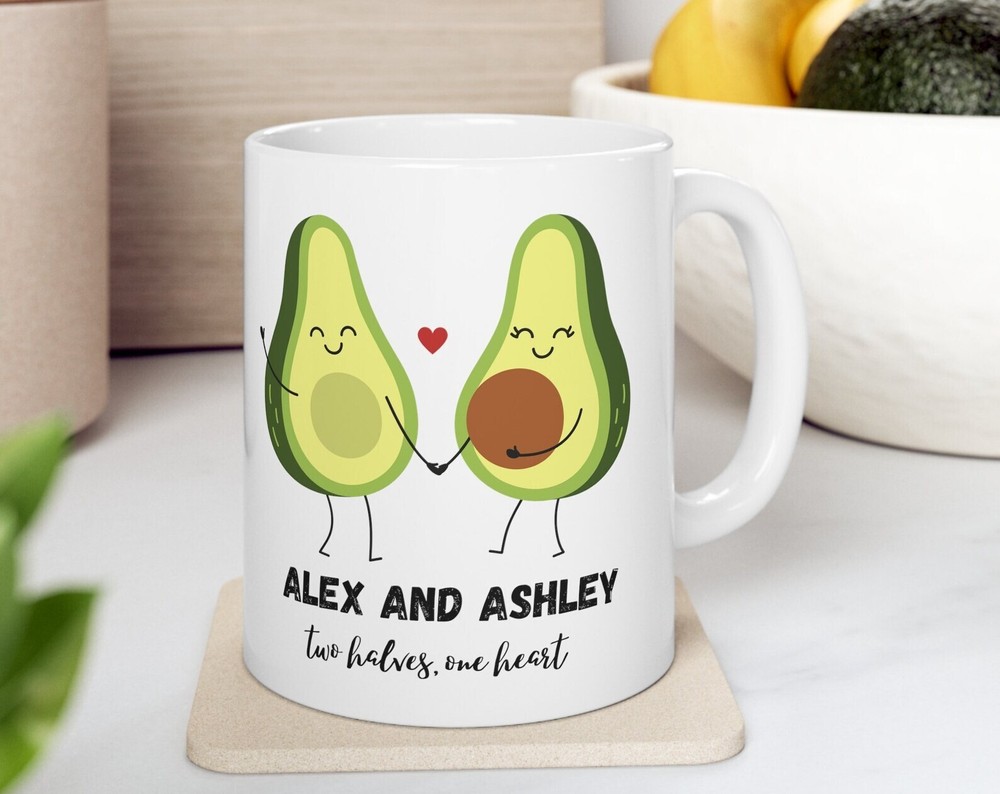 Personalized Couple Avocado Mug Cute Couple Mug Avocado Mug Cute Personalized