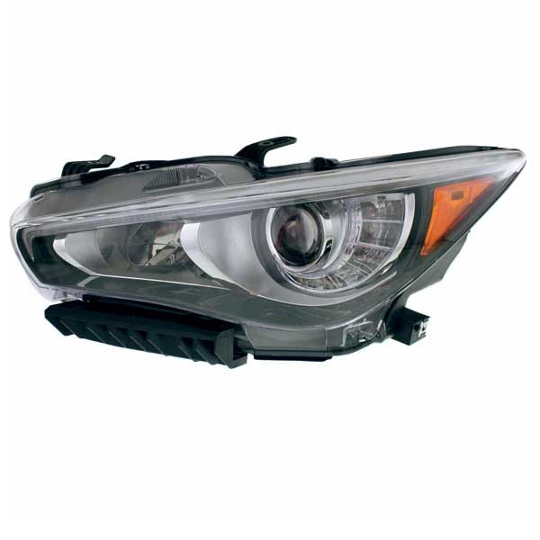 CAPA Certified 14-17 Q50 Front LED Headlight with Bulb Driver Side Q