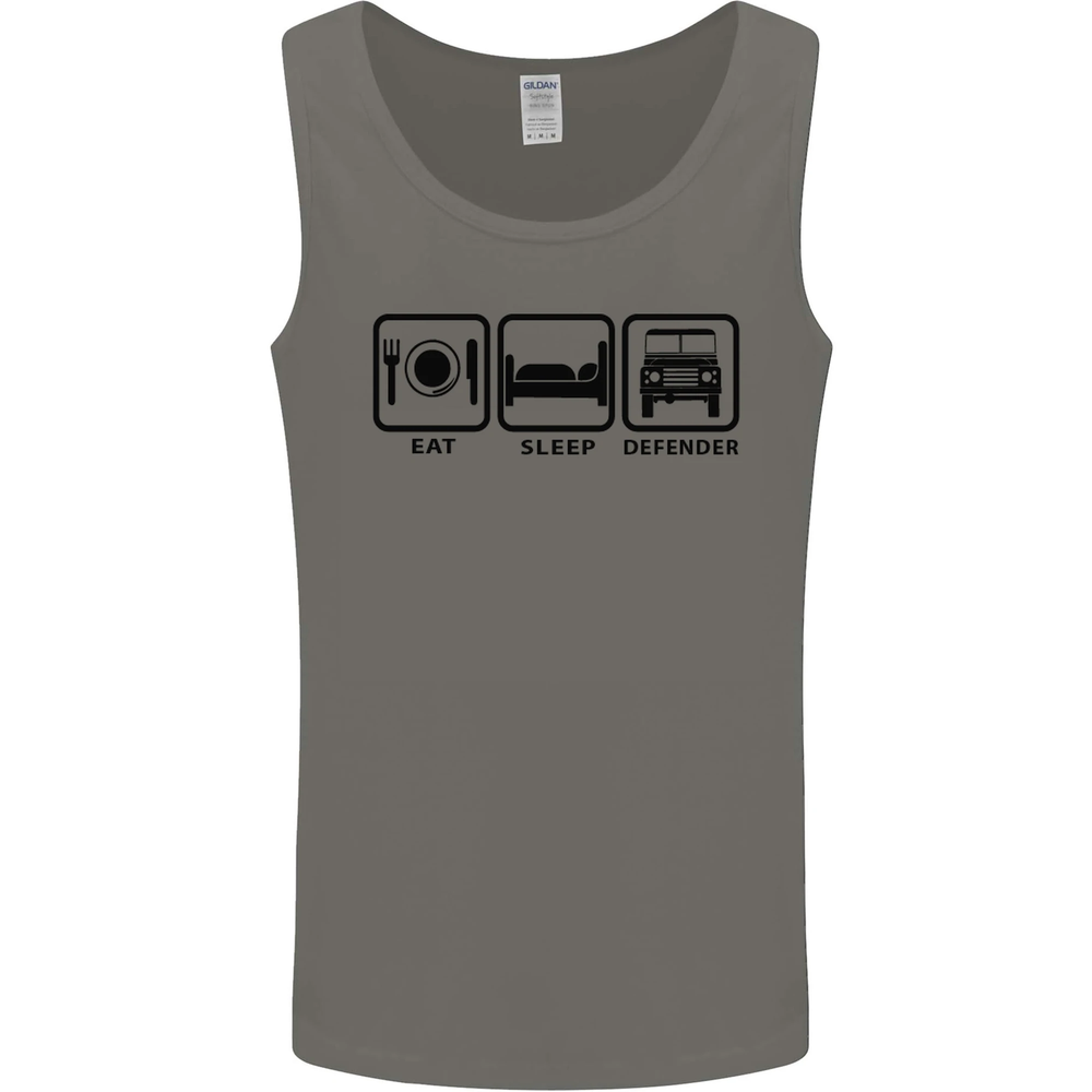 Eat Sleep 4X4 Off Road Roading Car Mens Vest Tank Top