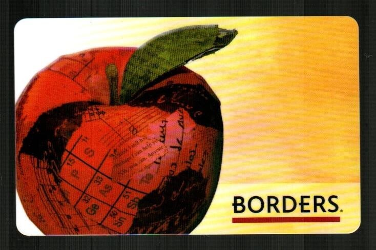 BORDERS Back to School, Apple ( 2007 ) Gift Card ( $0 )-image