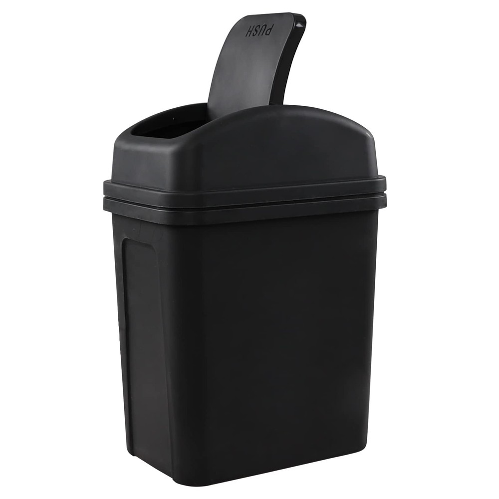 Idotry 1.8 Gallon / 7 Liter Plastic Trash Can, Small Garbage Bin with Swing L...
