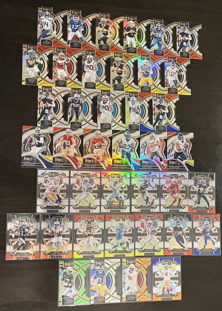 2023 Select Football #’d/RC Lot (40) Puka Nacua /199+Gibbs+Davante Adams /499