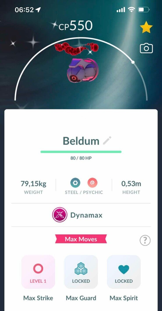 Pokémon Shiny Dynamax Beldum - Trade 20k Stardust - GO Read Description