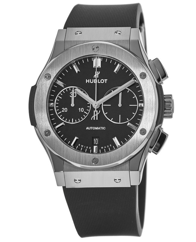 New Hublot Classic Fusion Chronograph 45mm Black Men's Watch 521.NX.1171.RX