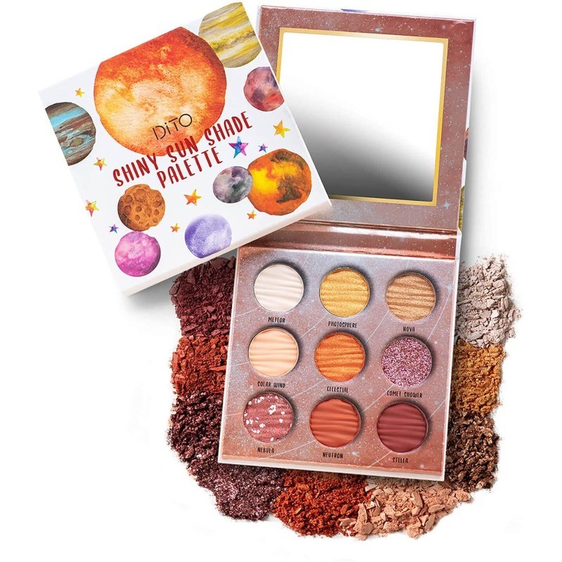 9 Color Glitter Matte Sun Eyeshadow Palette,Eyeshadow Pallet &Shimmer Waterproof