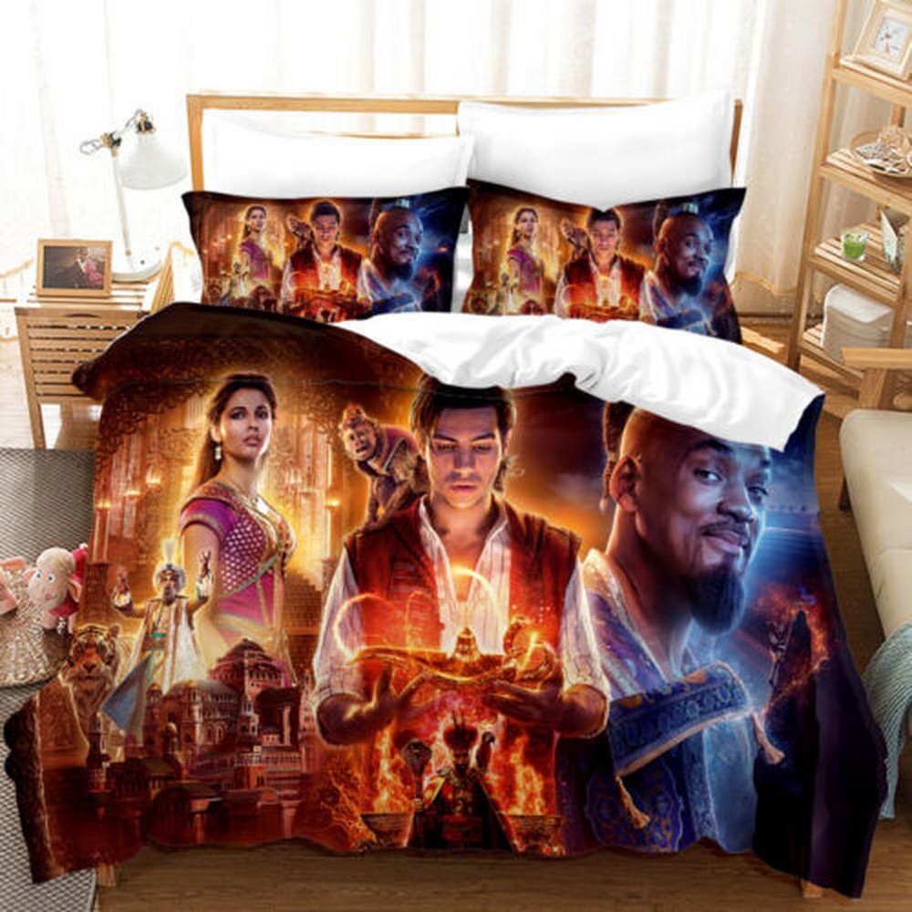 Cartoon Deer Animal Printed Gift 4 Quilt Duvet Cover Set Bedspread Double King