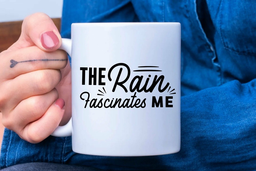 Rain Fascinates Me Wanderlust Mug Minimalist Mug Travel Mug Adventure Awaits