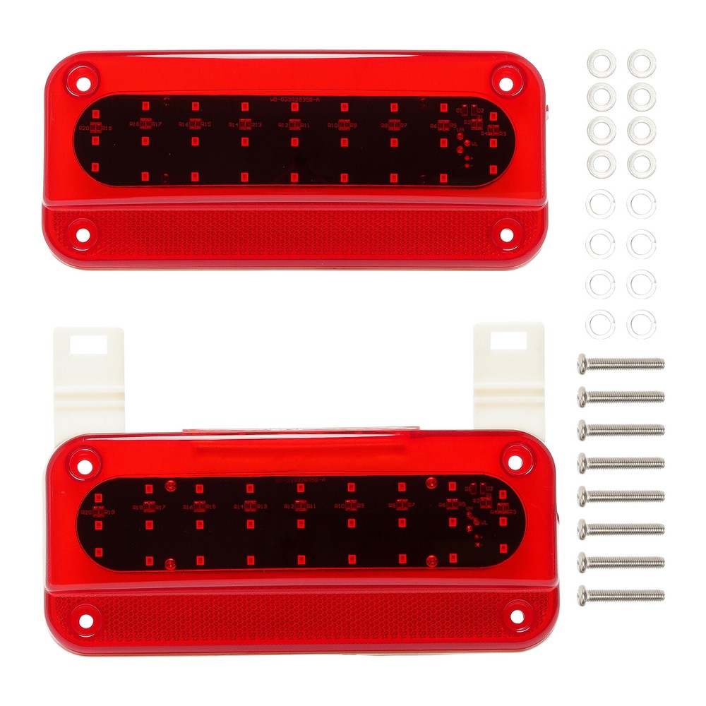 2x Red LED Brake Tail Stop Turn Lights for RV Camper Trailer