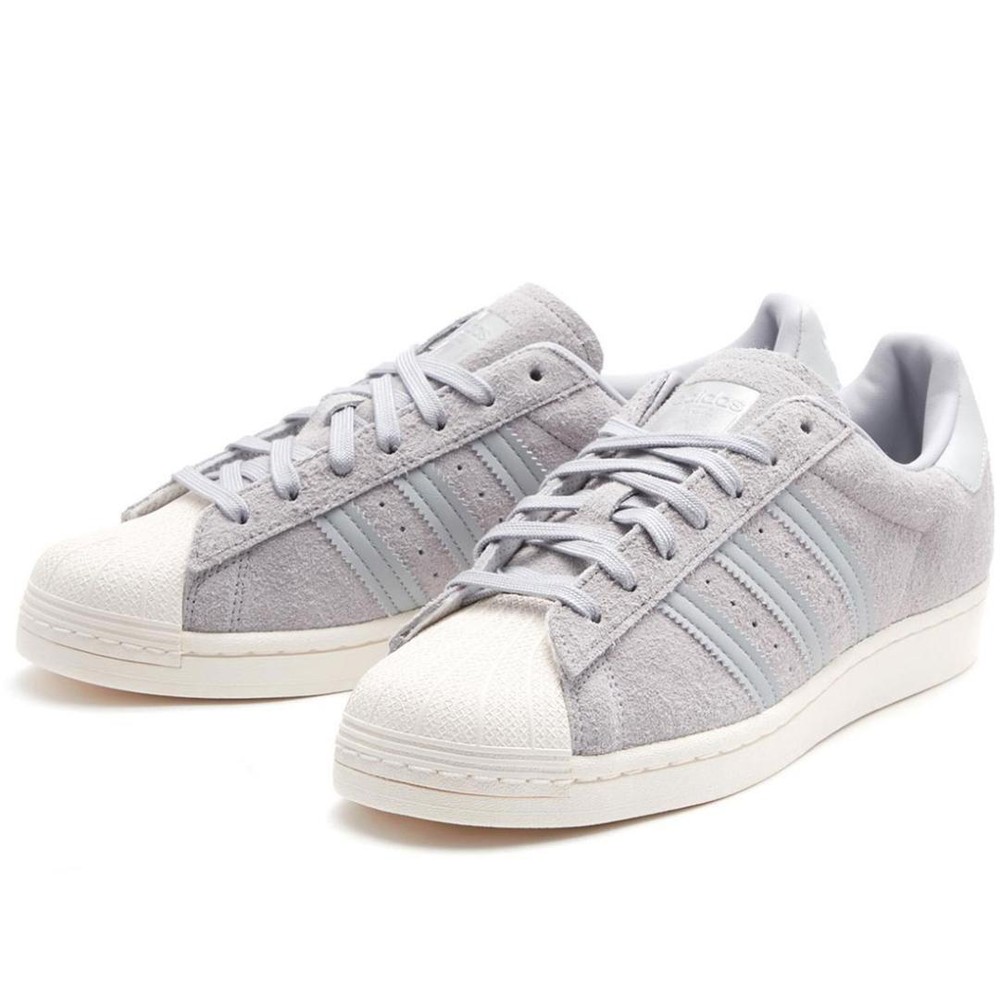 Adidas Superstar Sneakers Suede Gray Limited Edition Difficult To Obta Size US7