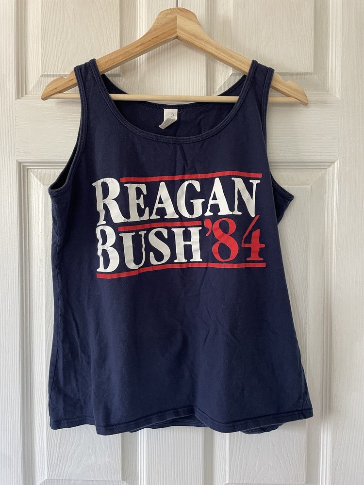 Reagan Bush 84 Tank Top Large Mens Womens Adult Sleeveless T Shirt Political