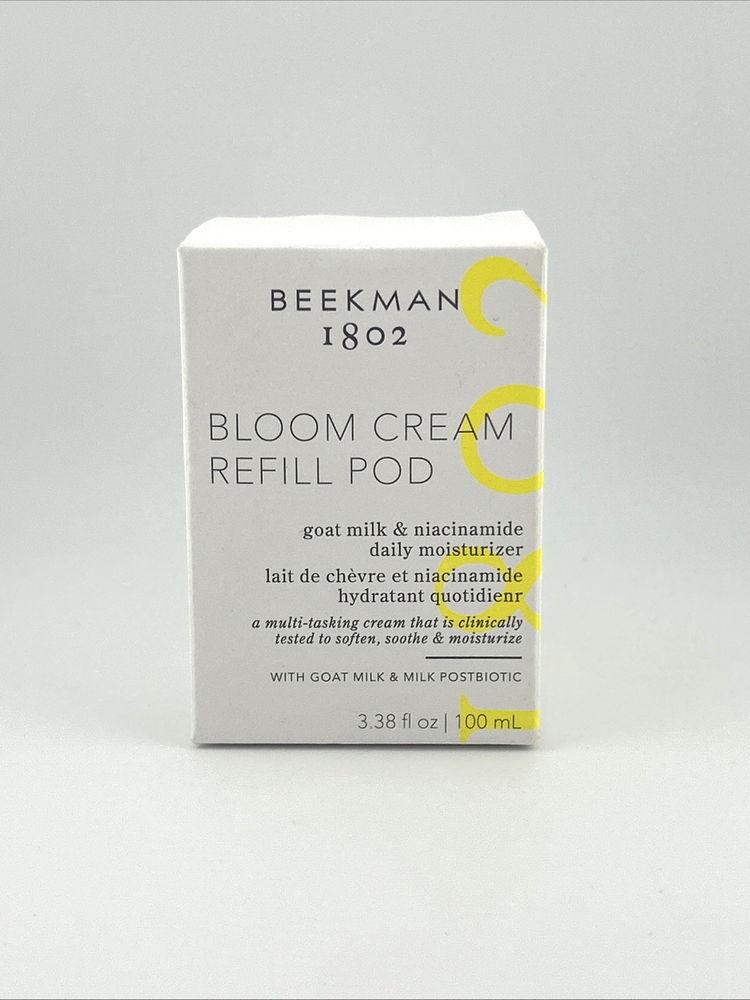 BEEKMAN 1802 Bloom Cream Refill Pod with Goat Milk and Niacinamide 3.38 oz Sealed