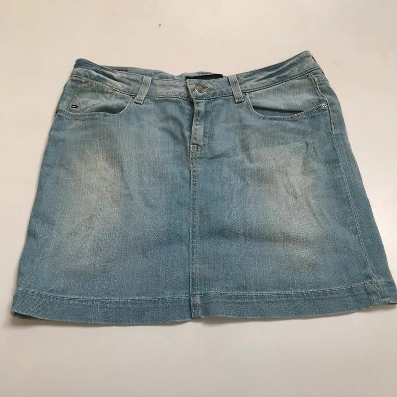 Tommy Hilfiger denim skirt uk 10 light blue short
