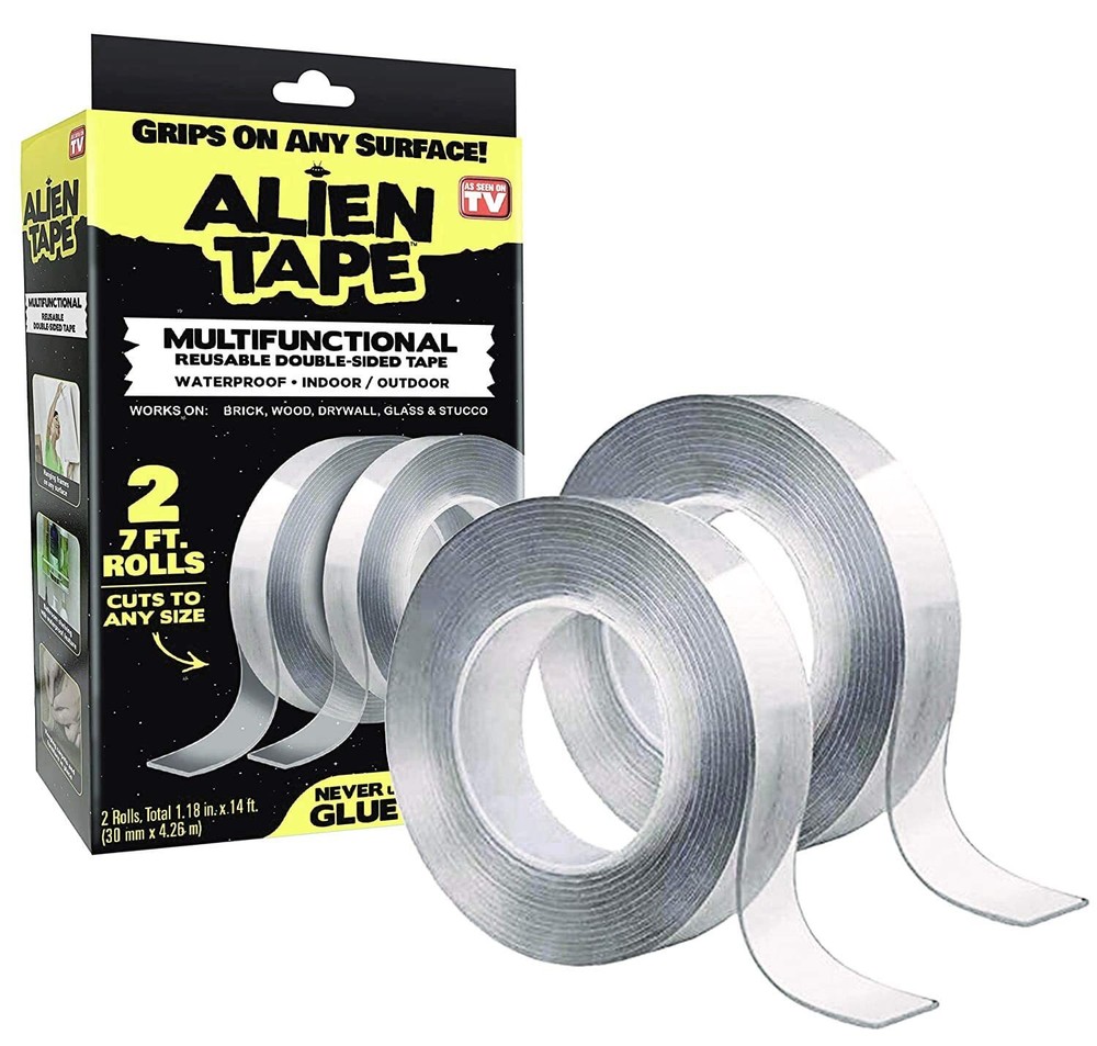 Bell+Howell ALIENTAPE Nano Double Sided Tape, Multipurpose Removable Adhesive...
