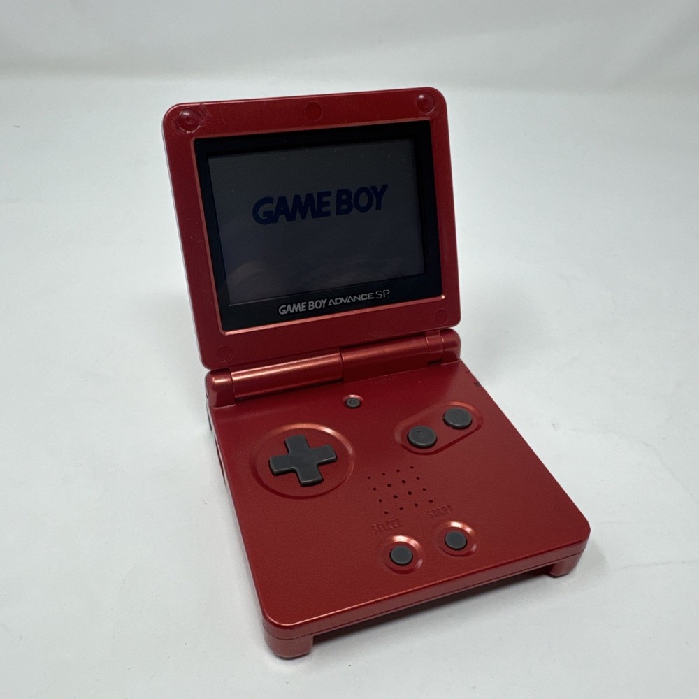 Nintendo GameBoy Advance SP AGS-001 Console, Red, Tested  And Working