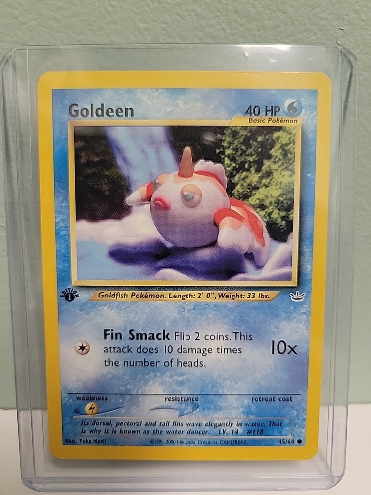 Pokemon TCG Goldeen 45/64 Neo Revelation First Edition MINT