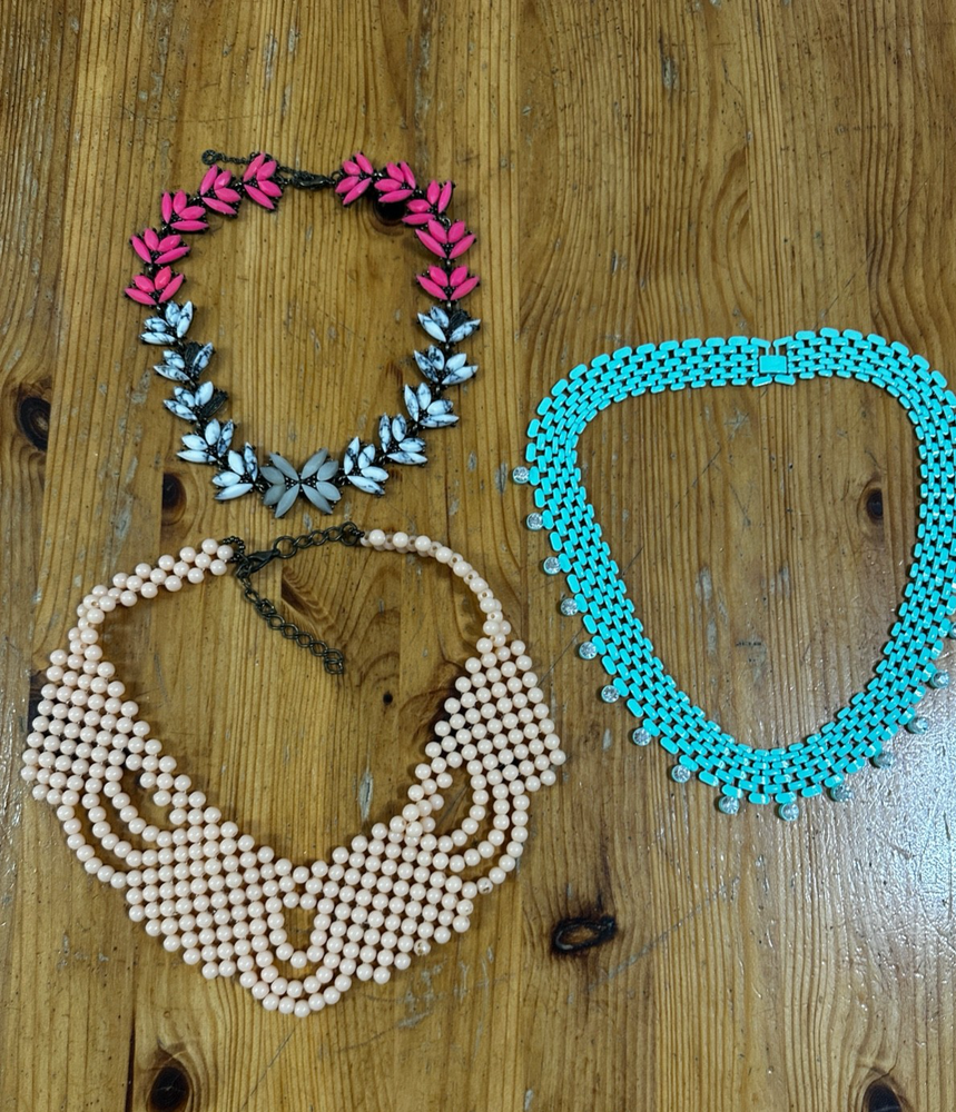 Lot of 3 Necklace Bohemian Costume Jewelry Lot Of Fashion