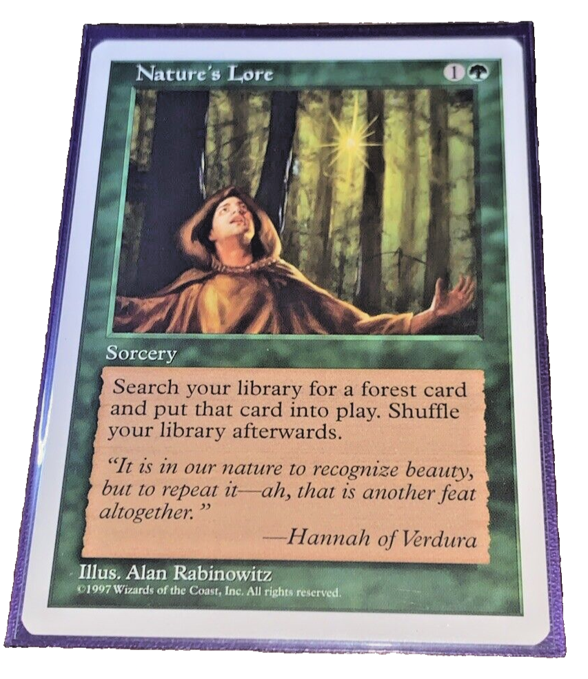 1997 Magic: The Gathering - 5th Edition Nature's Lore MTG NM+ Fifth Edition