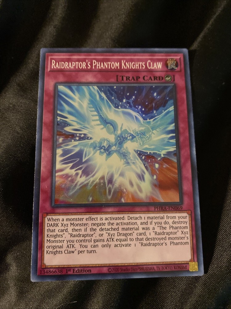 PHRA-EN069 Raidraptor's Phantom Knights Claw Super Rare 1st Edition Mint YuGiOh