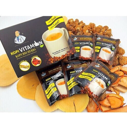 Kopi Vitamin 10 sachet Secret BI0 Herbs Original Instant Coffee for Men Stamina