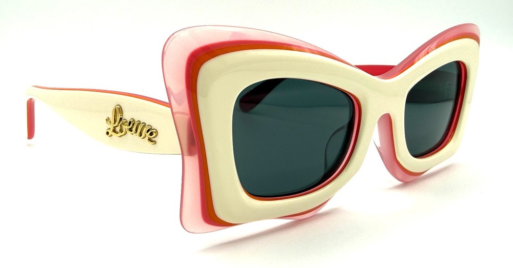 LOEWE LW40140I LW 40140I 59A Cream Sunglasses 50-22-140