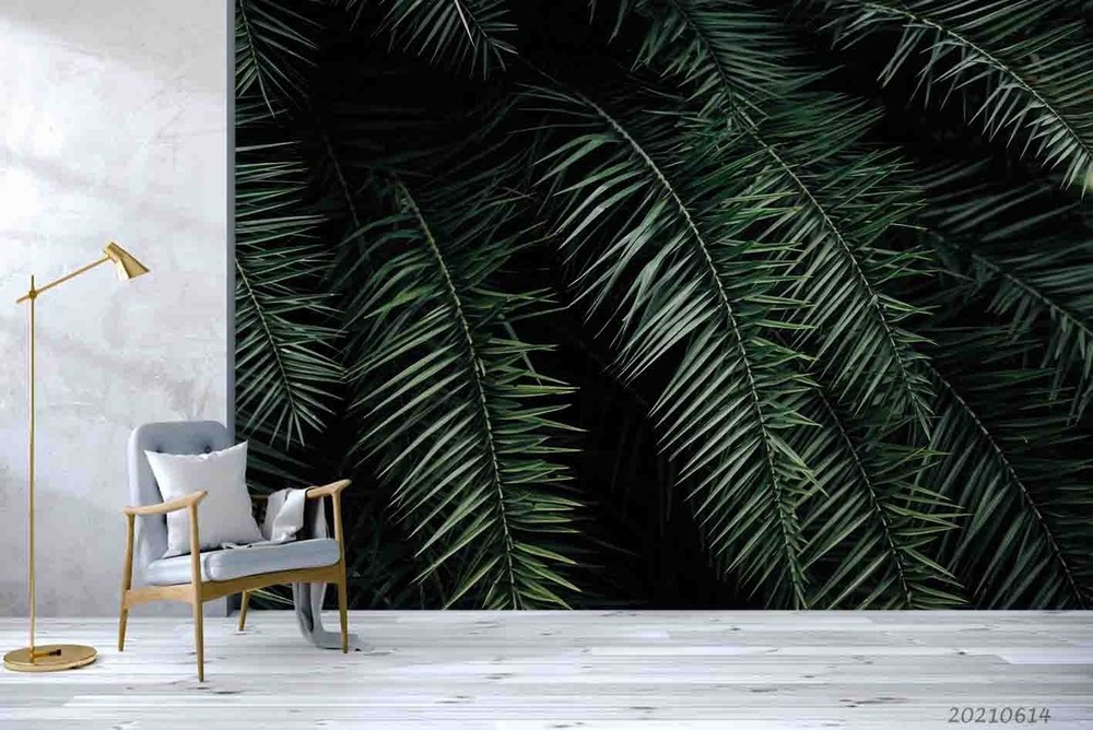 3D Green Plant Leaves Closeup Wall Murals Wallpaper Murals Wall Sticker 10